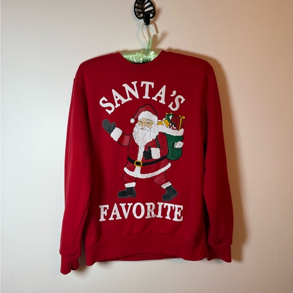 Holiday Time Other - Holiday Time Red Santa Crewneck Sweater Womens 34/36‎